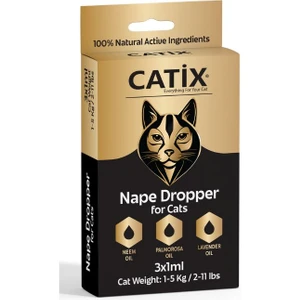 Kedi Ense Bit Pire Kene Deri Bakımı Bitkisel Damla 3x1 ml 1-5 kg