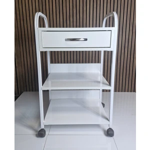 Ay Kozmetik Çekmeceli Tekerlekli Etajer