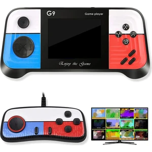 666 Klasik Oyunlu El Oyun Konsolu, Mini Retro Oyun Oynatıcısı Tv ve Iki Oyuncuyu Bağlama Destekli