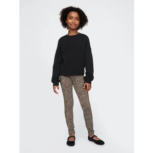 Kız Çocuk Kahverengi Desenli Legging Tayt