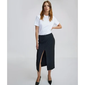 Çizgi desen midi etek IW6240004080036