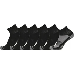 Athletic Fashion Quarter With Pique Footbed Unisex Siyah 6lı Çorap C1182B