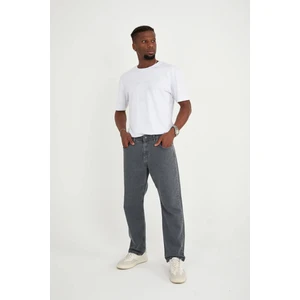 Enzim Jeans Erkek Pamuk Baggy Kot Pantolon