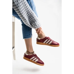 Kadın Günlük Bordo Rahat Taban Sneaker