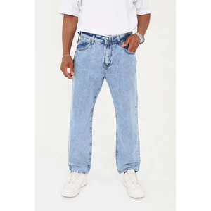 Enzim Jeans Erkek Pamuk Baggy Kot Pantolon