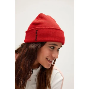 Bad Bear Label Beanıe Crımsonred