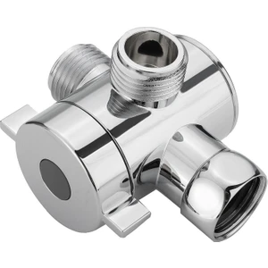 1/2 Inç 3 Yollu T-Adaptörlü Yönlendirici Vana Ayarlanabilir Duş Kolu Monteli Banyo Donanım Aksesuarı (Yurt Dışından)