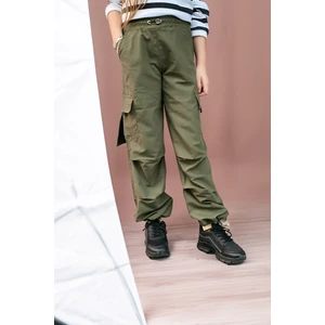 Angelos Girls Kız Çocuk Kargo Cepli Paraşüt Pantolon 12134