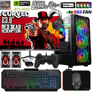 XSR486 Ryzen 7 5700X 16GB 512GB M.2 NVMe SSD RTX4060 8GB 23.8" 180Hz Masaüstü Oyuncu Bilgisayarı
