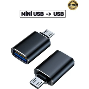 Mini USB To USB Auyumlu   Dapter Android USB Dönüştürücü Adaptör (Yüksek Kalite)