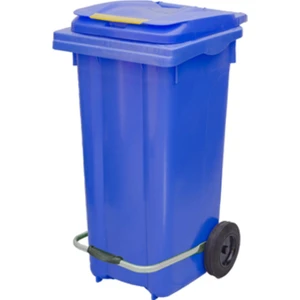 MCK Plus Plastik Metal Pedallı Çöp Konteyneri 120 lt Konteyner - Isıya Dayanıklı Malzeme