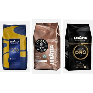 Gold Union All Select Ion Çekirdek Kahve 1 kg + Lavazza I Tierra Selection Çekirdek Kahve 1 Kg+ Lavazza Oro Black Espresso Çekirdek Kahve 1 kg