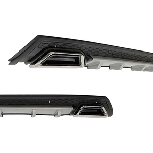 Honda City 2006-2008 Gri Krom Kare Egzozlu Difüzör Mat Siyah