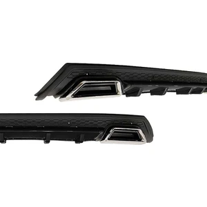 Vw Golf Mk6 2008-2014 Piona Black Krom Kare Egzozlu Difüzör Mat Siyah