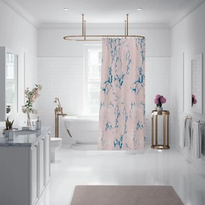 Banyo Perdesi 2 x 120 x 200 Çift Kanat Duş Perdesi 2110