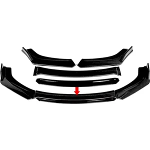 Fiat Doblo 2009-2015 Siyah Şeritli Ön Ek Ön Lip Piona Black 4 Prç