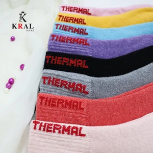 5 Çift Termal Kadın Havlu Kışlık Çorap (Isı Emici)