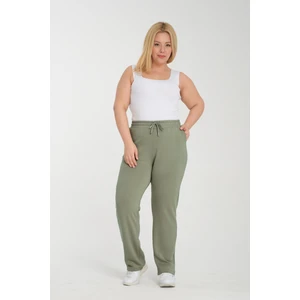 322 Büyük Beden Cepli Yüksek Bel Modal Kadın Eşofman Eşofman Alt