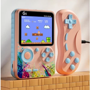 G5 Retro 3 Inç Elde Taşınabilir Oyun Konsolu Tv Bağlanabilir  Dahili 500 Klasik Oyun Desteği