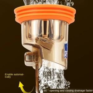 Mi-Ça Home Paslanmaz Kolay Montaj Pratik Koku ve Geri Akış Önleyici Gider Aparatı Es Özellikli