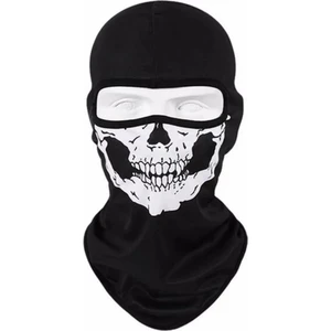 Motorcu Balaklava Yarım Kuru Kafa Baskılı Maske