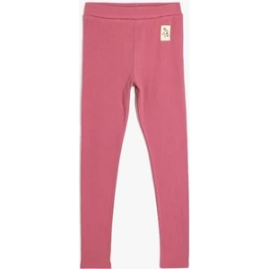 Pamuklu Beli Lastikli Etiket Detaylı Basic Tayt