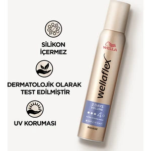 Yeni Wellaflex Saç Köpüğü 200 ml 2 Days Volume