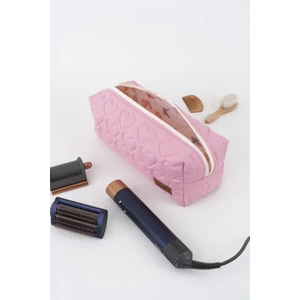Kalp Pembe Dyson Airwrap ve Tüm Saç Şekillendiriniz Için Xl Boy Çanta Seyahat Çantası Pembe