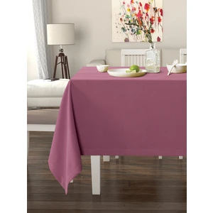 Lavanta Pembesi Masa Örtüsü Kadife Dokulu Leke Tutmaz