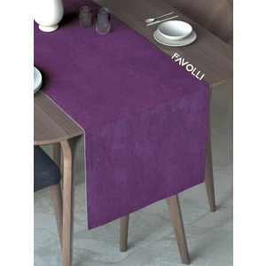 Menekşe Moru Rengi Kadife Dokulu Runner Dream Series 40 x 140