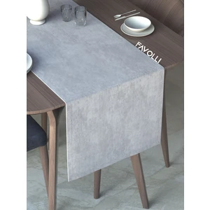 Beyaz Renk Kadife Dokulu Runner Dream Series 40 x 140