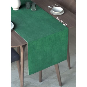 Zümrüt Renk Kadife Dokulu Runner Dream Series 40 x 140