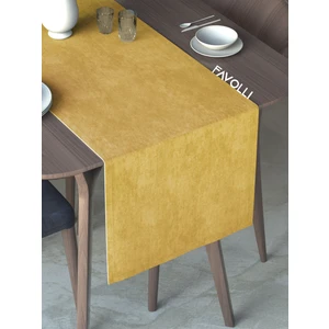 Güneş Sarısı Rengi Kadife Dokulu Runner Dream Series 40 x 140