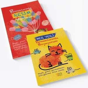 Her Yeri Parmaklarımla Boyuyorum - Parmaklarımla Resim Yapıyorum 2 Kitap Set