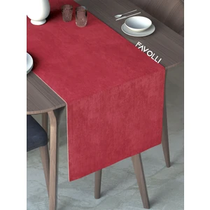 Kırmızı Renk Kadife Dokulu Runner Dream Series 40 x 140