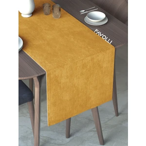Safran Renk Kadife Dokulu Runner Dream Series 40 x 140