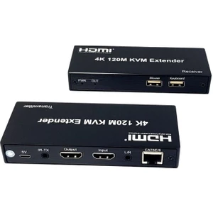 4K 120METRE Hdmı+Usb+Ir To Cat6 Kvm Extender