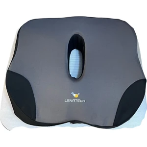 Ofis ve  Araç Koltukları Için Ortopedik Oturma Minderi (Gri-Siyah)