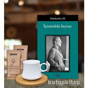Içimizdeki Şeytan Sabahattin Ali Kitap Bambu Fincan ve Kahve Hediye Seti Kutupkitap