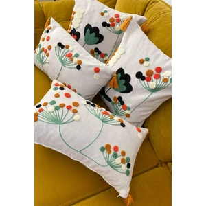 Punch Nakışlı 4 Adet Kırlent Kılıfı