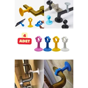 Çok Renkli Kapı Kolu Koruyucu Stoper Kapı Arkası Duvar Koruyucu Gürültü Emici Çok Amaçlı