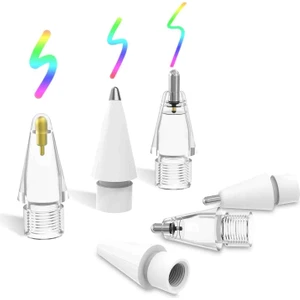 Apple Pencil 2./1. Nesil ve Apple Pencil Pro/usb-C Için iPad Pro/mini/air Dayanıklı 6 Yedek Uçları
