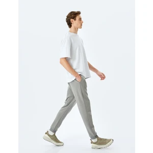 Regular Fit Cepli Şardonlu Pamuk Karışımlı Beli Bağcıklı Eşofman Altı