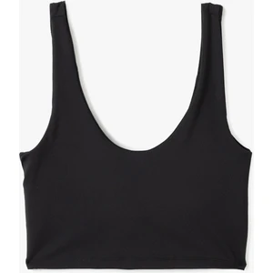 Slim Fit Kolsuz U Yaka Kaplı  Sporcu Sütyeni