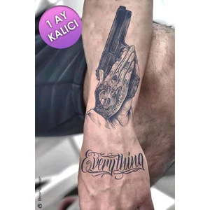 BP Tattoo 1 Ay Kalıcı Tattoo Silah Dövmesi Gun Tattoo