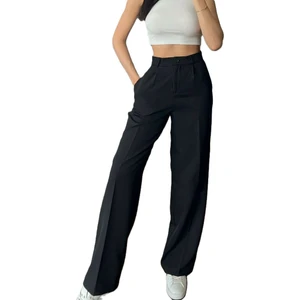 Pamuklu Rahat Salas Kalıp  Bayan  Şık Pantolon