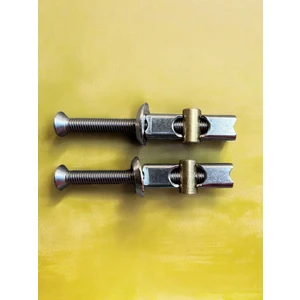 Nalbur Bakkal Klozet Kapak İçin Paslanmaz Sallama Vidası Klozet Kapak Montaj Vidası