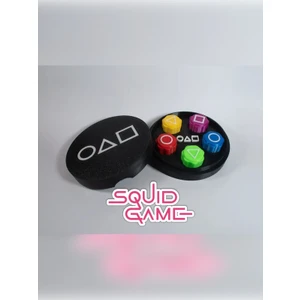 Owl Global Squid Game Gonggi 5 Taş Oyun Seti, Özel  Yuvarlak Kutulu, Sesli ve Ağır Taşlı Versiyon