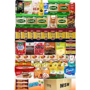 Ramazan Paketi Erzak Kolisi Gıda Paketi Kumanya Paketi Ramazan Kolisi Mega Paket 45 Parça Çocuklar İçin Çikolata Setli Toplam 19KG No :14