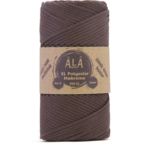 Xl Polyester Makrome  No:6 - 3mm (Kalın) Çanta Ipi Acı Kahve
